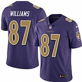 Nike Men & Women & Youth Ravens 87 Maxx Williams Purple Color Rush Limited Jersey,baseball caps,new era cap wholesale,wholesale hats